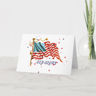 Amerikanska Flagga, Old glory Kort
