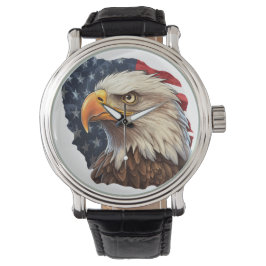 Amerikanska Flagga Örn Armbandsur