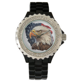 Amerikanska Flagga Örn Armbandsur