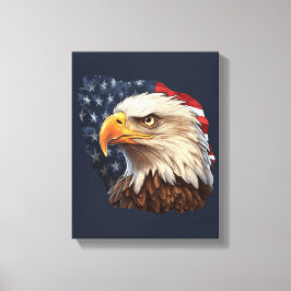 Amerikanska Flagga Örn Canvastryck