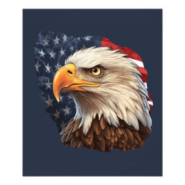 Amerikanska Flagga Örn Fototryck