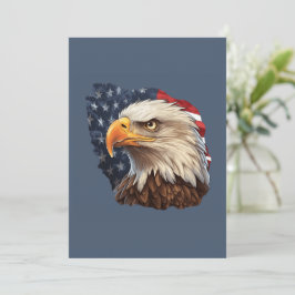 Amerikanska Flagga Örn Inbjudningar