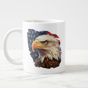 Amerikanska Flagga Örn Jumbo Mugg