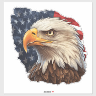 Amerikanska Flagga Örn Klistermärken