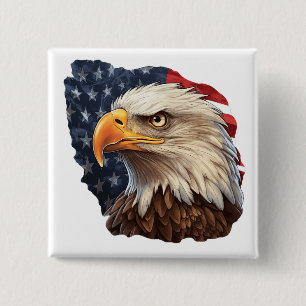 Amerikanska Flagga Örn Knapp