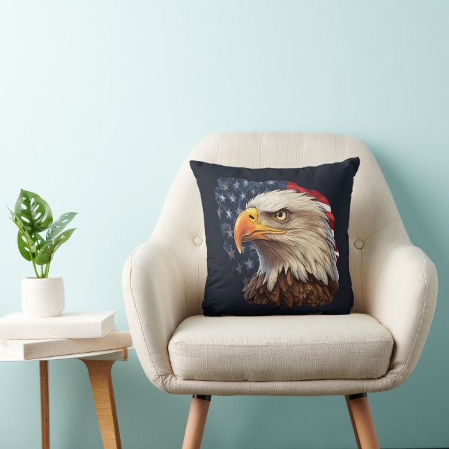 Amerikanska Flagga Örn Kudde (Stol)