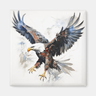 Amerikanska flagga örn magnet