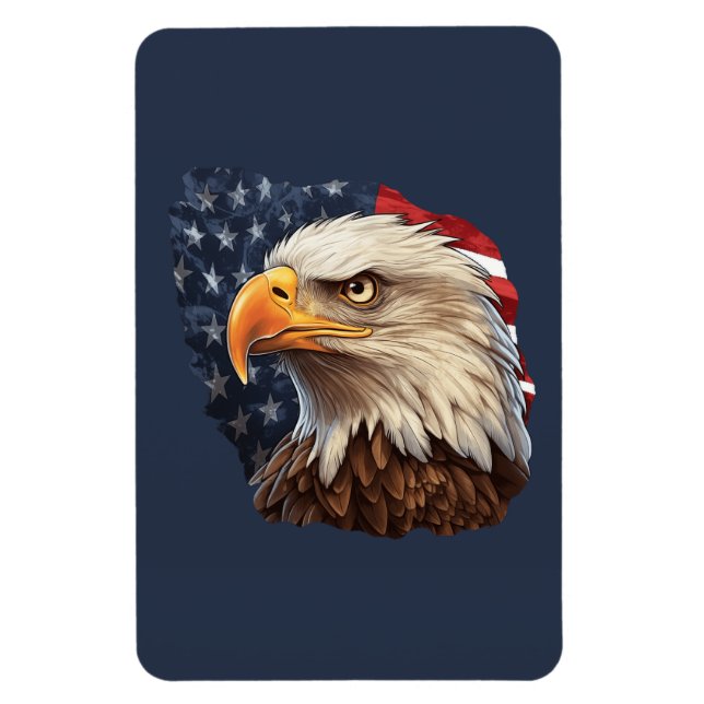 Amerikanska Flagga Örn Magnet (Vertikal)