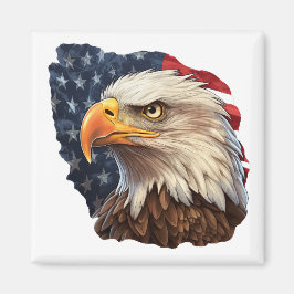 Amerikanska Flagga Örn Magnet