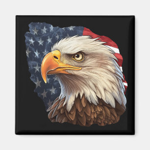 Amerikanska Flagga Örn Magnet