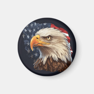 Amerikanska Flagga Örn Magnet