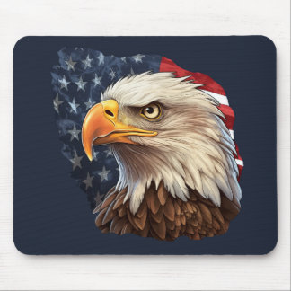 Amerikanska Flagga Örn Musmatta