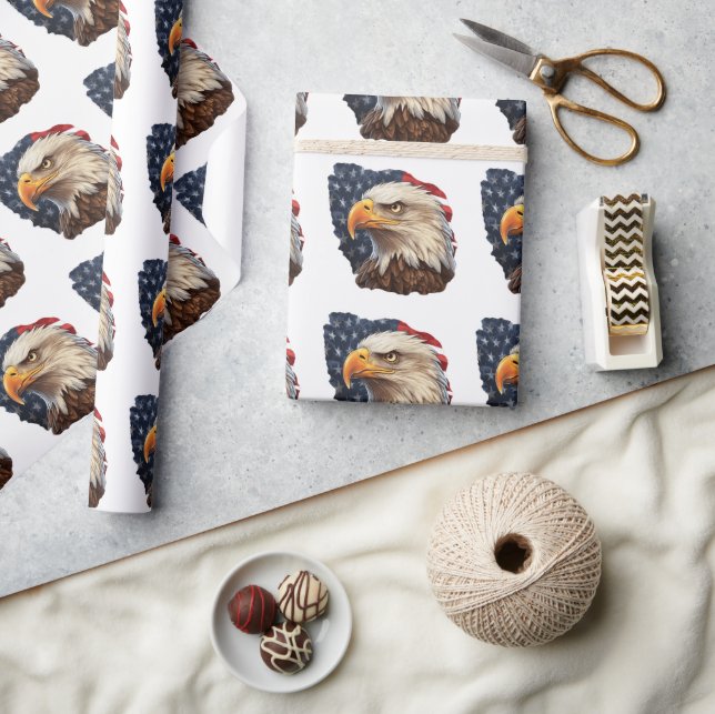 Amerikanska Flagga Örn Presentpapper (Hantverk)