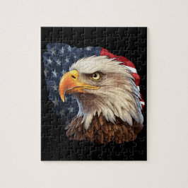 Amerikanska Flagga Örn Pussel