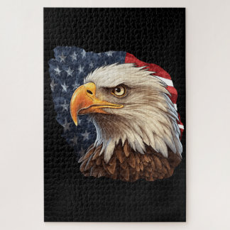Amerikanska Flagga Örn Pussel