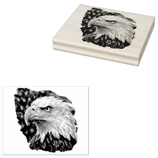 Amerikanska Flagga Örn Stämpel