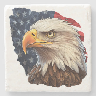 Amerikanska Flagga Örn Stenunderlägg