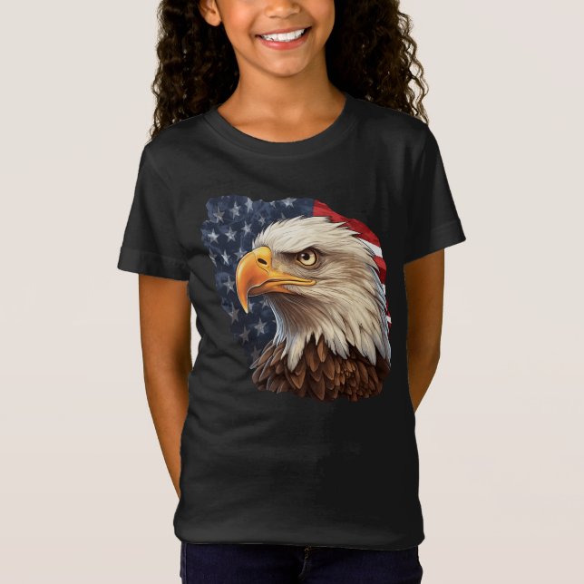 Amerikanska Flagga Örn T Shirt (Framsida)