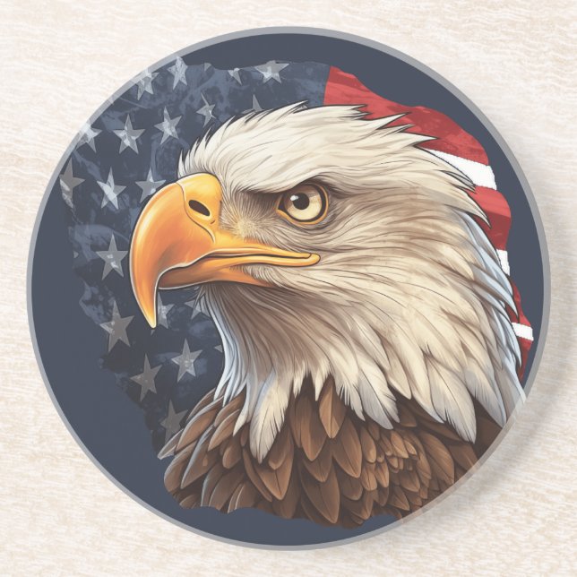 Amerikanska Flagga Örn Underlägg (Framsidan)