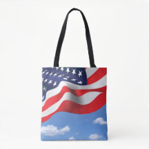 Amerikanska Flagga på Himlar