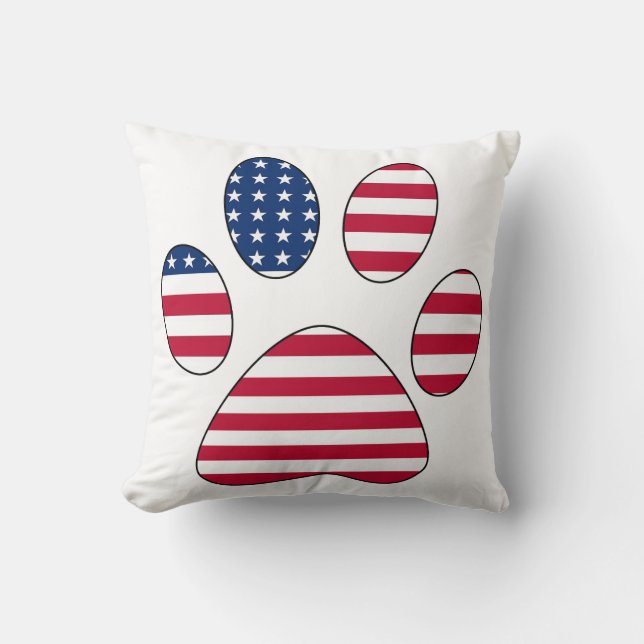 amerikanska flagga papperskudde kudde (Framsida)