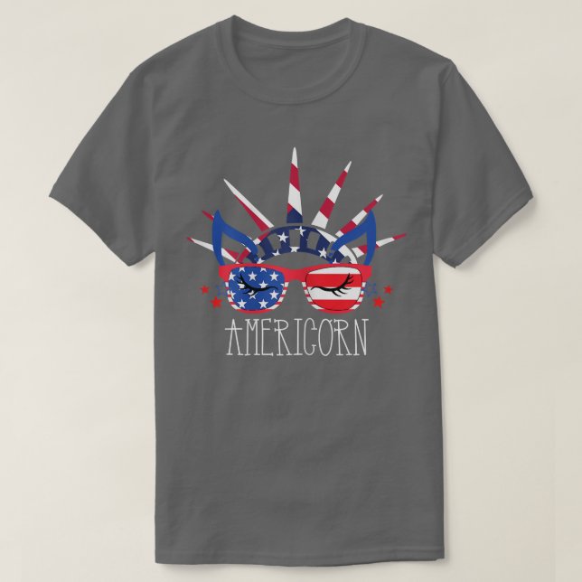 Amerikanska Flagga Patrio T Shirt (Design framsida)