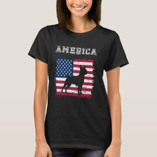 Amerikanska Flagga Patriotic 4:e juli Boston Terri T Shirt