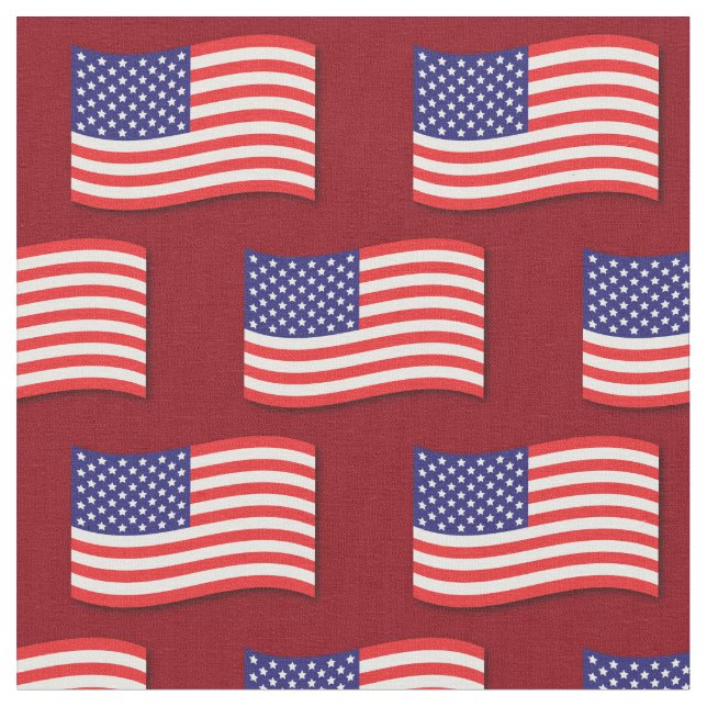 Amerikanska Flagga Patriotic 4 juli Tyg (Närbild)
