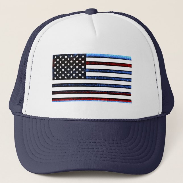 Amerikanska Flagga Patriotic Rött vitt blått Cap Keps (Framsida)