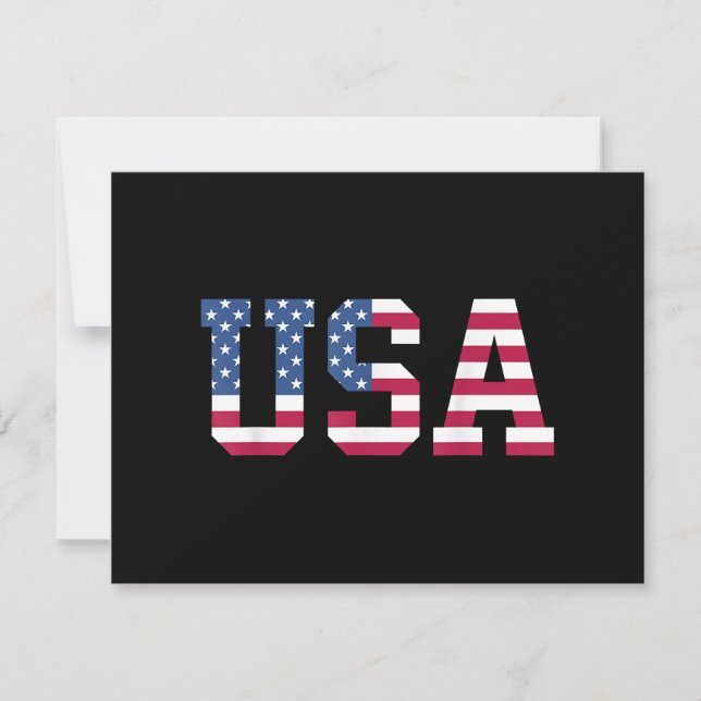 Amerikanska Flagga Patriotic Rött vitt blått Stars (Framsida)
