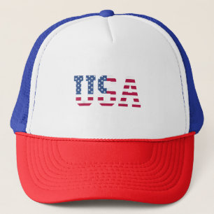 Amerikanska Flagga Patriotic Rött vitt blått Stars Keps
