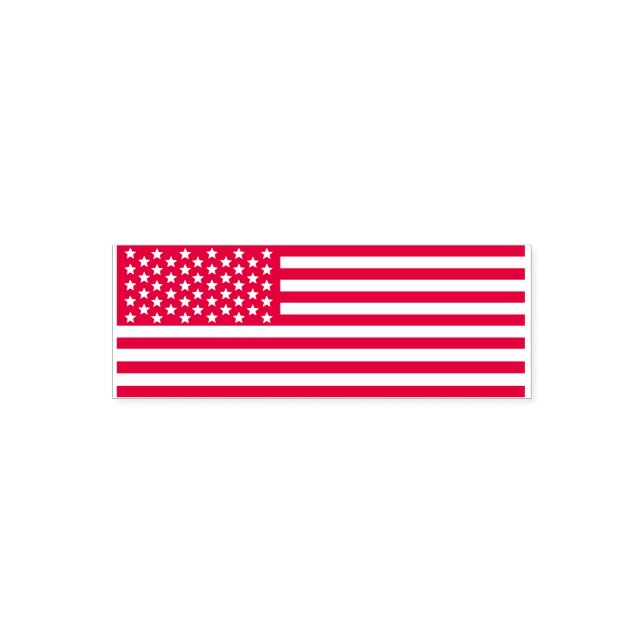 Amerikanska Flagga Patriotic Stars och stripes USA Självfärgande Stämpel (Design)