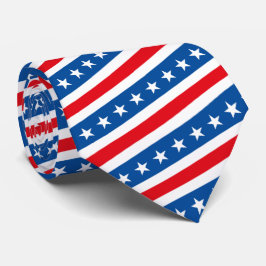 Amerikanska flagga patriotiska Stars och stripes Slips