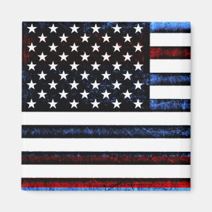 Amerikanska Flagga Patriotism Postage Magnet