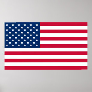 Amerikanska Flagga Poster USA