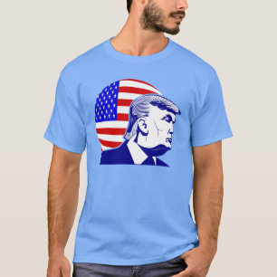 Amerikanska flagga president Donald Trump T Shirt