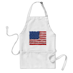 Amerikanska flagga Pron Memorial Day picnic Bq Förkläde