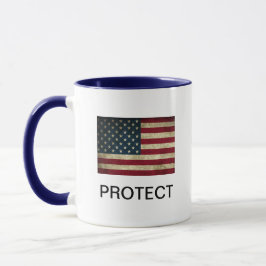 Amerikanska Flagga Protect Coffee Mugg