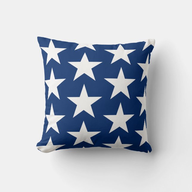 Amerikanska Flagga Red and White Rand Dekorativ ku Kudde (Framsida)