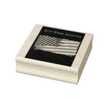 Amerikanska flagga rubberstamp anpassade
