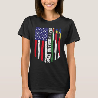 Amerikanska Flagga & Seychellerna Flagga Best Make T Shirt