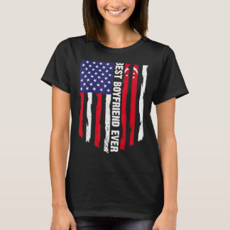 Amerikanska Flagga & Singapore Flagga Best Boykomp T Shirt