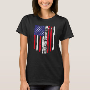 Amerikanska Flagga & Singapore Flagga Best Single T Shirt