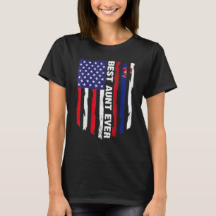 Amerikanska Flagga & Slovakia Flagga Best Moster n T Shirt