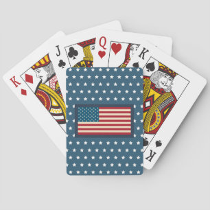 Amerikanska Flagga spelkort