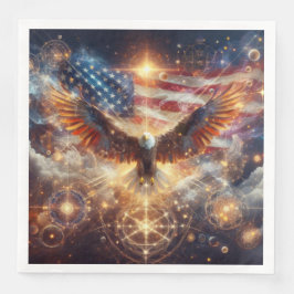 Amerikanska Flagga - Stars och stripes - Örn Pappersservett