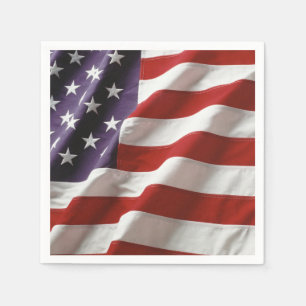 Amerikanska Flagga - Stars och stripes Pappersservett