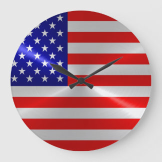 Amerikanska flagga stor klocka