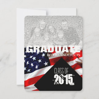 Amerikanska Flagga-Studenten-inbjudan 2025 Inbjudningar