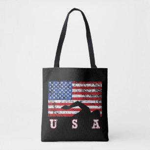 Amerikanska Flagga Swimming USA Gift Simma Team Pr Tygkasse